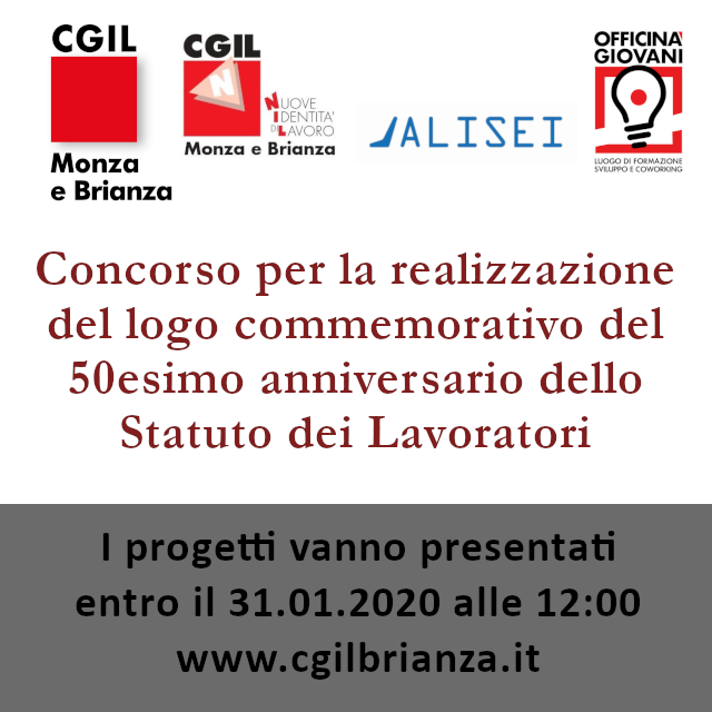 Hai meno di 35 anni? Partecipa al concorso a premi per realizzare il logo dei 50anni dello Statuto dei Lavoratori