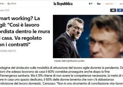 Smart working? Strumento utile, ma tanti punti critici