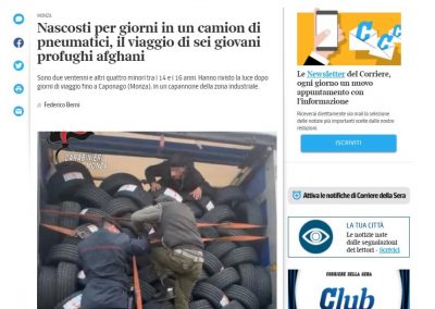 Migrazione. Dopo la notizia dei sei giovani afgani nascosti per giorni in un camion e transitati in Brianza