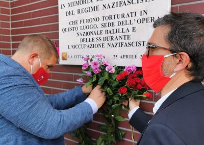 Sotto l’ombra di un bel fiore… L’omaggio commosso della Cgil di Monza e Brianza per il 25 aprile