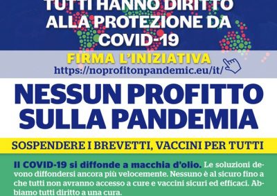 Nessun profitto sulla pandemia, Cgil, Cisl e Uil di Monza e Brianza sostengono l’iniziativa popolare