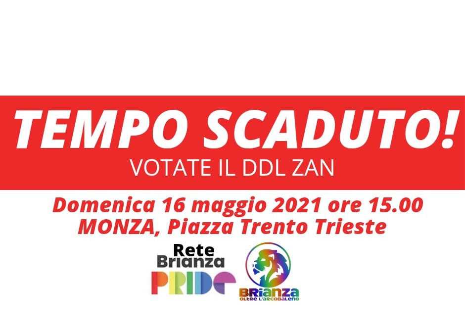 La Cgil di Monza e Brianza aderisce alla manifestazione brianzola a sostegno del D.d.L. Zan