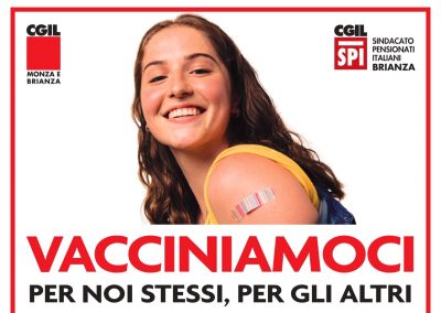“Vacciniamoci!”, al via la campagna di sensibilizzazione dello Spi e della Cgil di Monza e Brianza