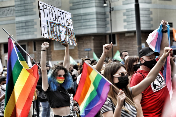 Cgil Brianza in manifestazione con Brianza Oltre l’Arcobaleno contro lo stop al ddl Zan