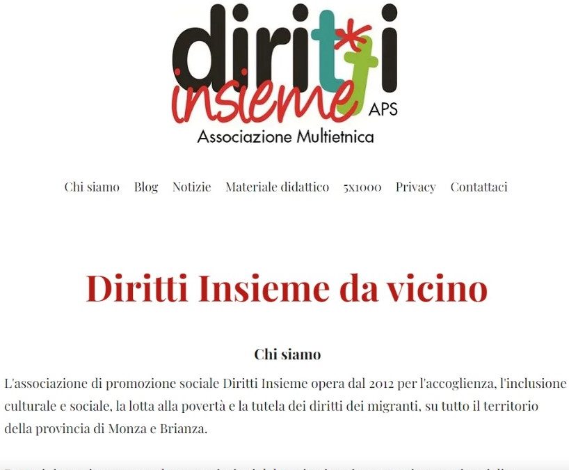 Diritti insieme, nuovo sito web multilingue: “A tutela dei diritti della popolazione straniera”