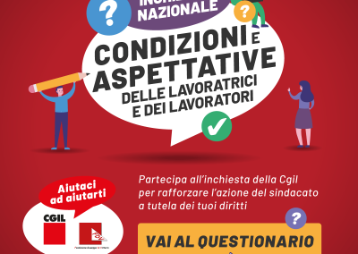 Inchiesta nazionale sul lavoro