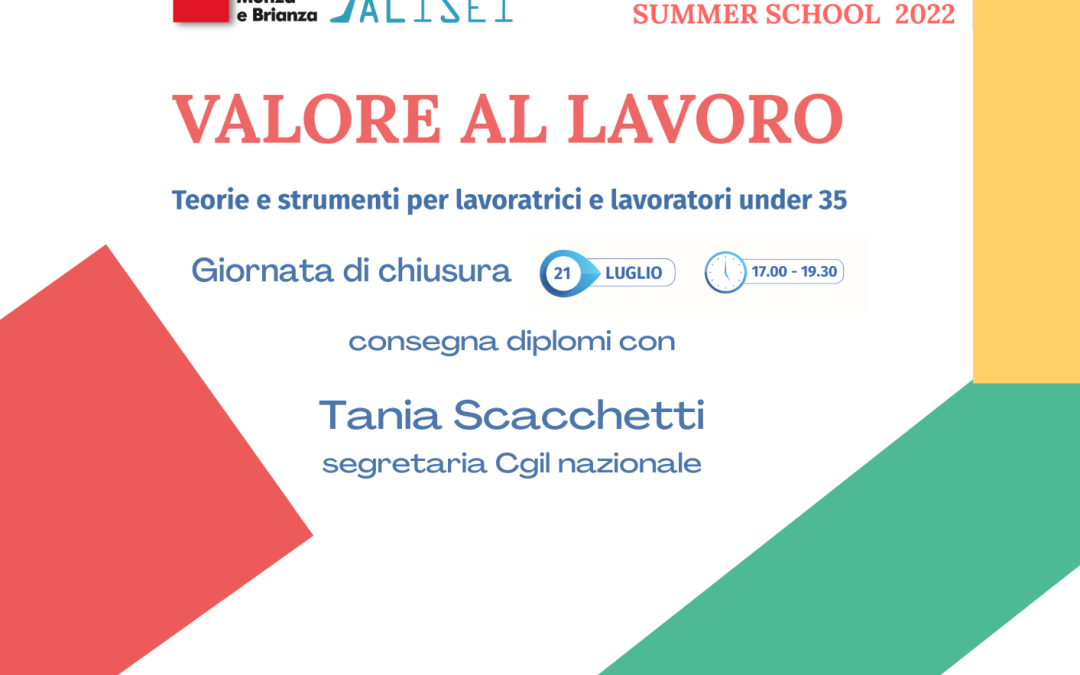 Summer School Cgil Monza Brianza-Alisei, giornata di chiusura con consegna diplomi
