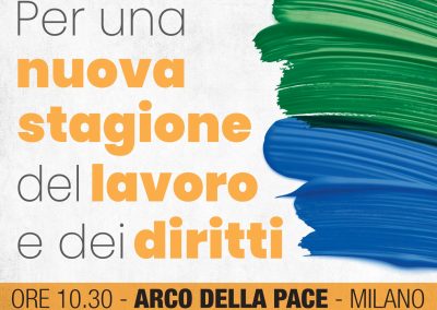 Sabato in piazza per “una nuova stagione del lavoro e dei diritti”