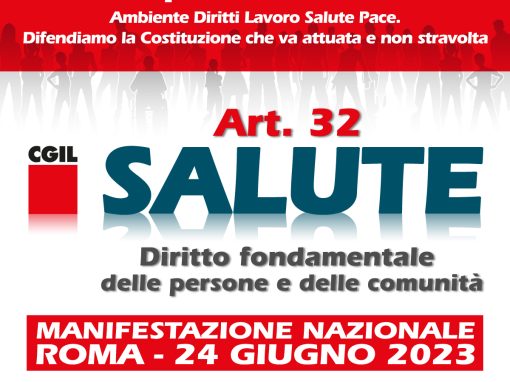 Salute, manifestazione nazionale