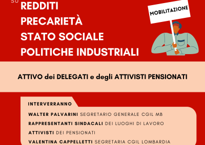 Cgil Brianza, con l’attivo dell’11 settembre al via la mobilitazione