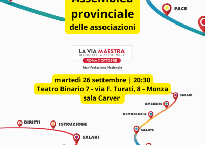 Assemblea provinciale delle Associazioni