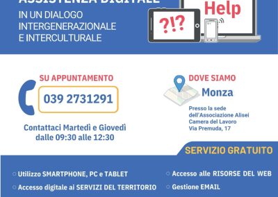 Riparte lo Sportello di Assistenza Digitale di Alisei e Diritti Insieme