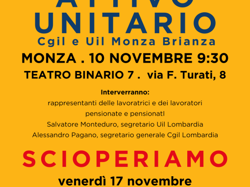 Attivo unitario Cgil e Uil