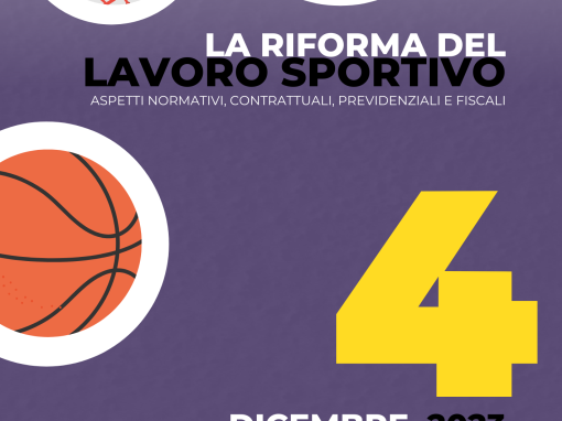 La riforma del lavoro sportivo