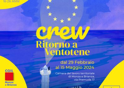 “CREW. Ritorno a Ventotene”, edizione speciale della Scuola di Formazione Politica “Alisei”