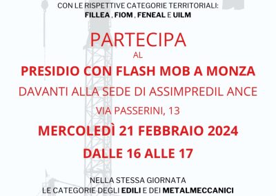 “Mai più morti sul lavoro”: flash mob con le tute bianche davanti ad Assimpredil Ance