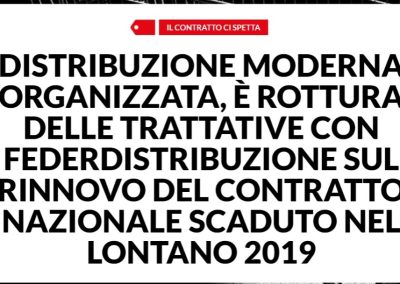 Rinnovo del contratto. Mobilitazione, sciopero e flash mob Filcams Cgil dopo la rottura delle trattative con Federdistribuzione