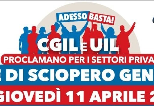 Sciopero generale di 4 ore