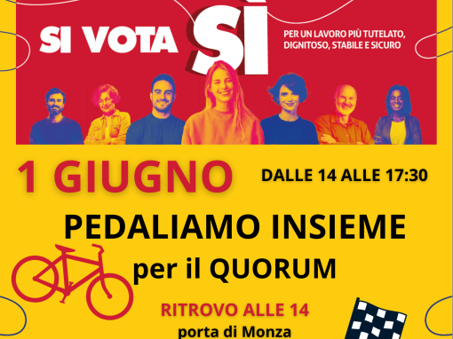 Pedaliamo insieme per il QUORUM