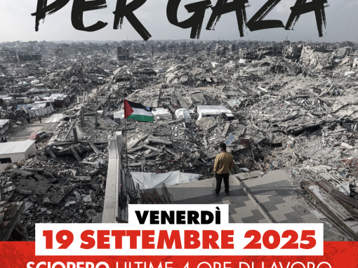 Per Gaza, la CGIL chiama allo sciopero (con presidio e corteo)