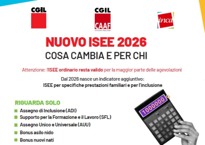 Caaf Cgil, nuovo ISEE 2026: cosa cambia e per chi