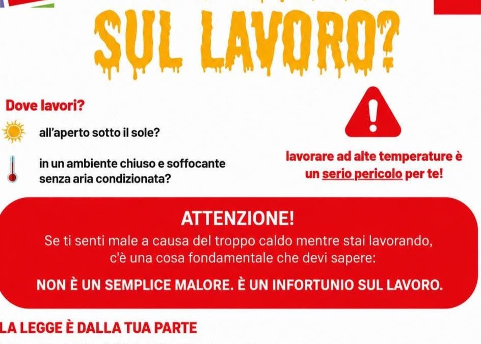 caldo estremo colpo calore lavoro